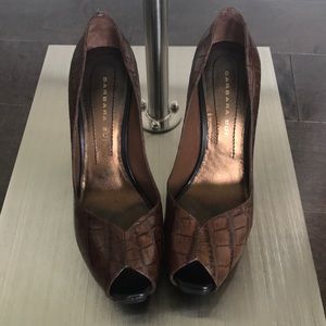 Barbara Bui embossed platform pumps